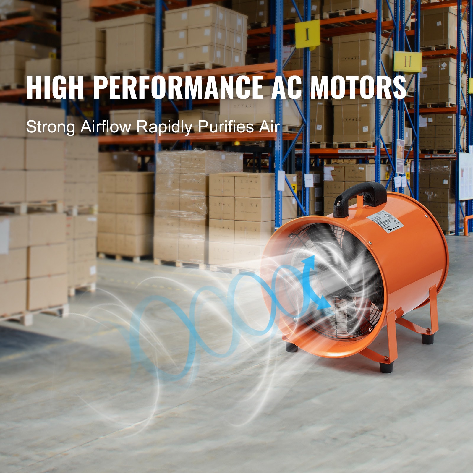 Portable Industrial Ventilation Fan For Dust Extraction Shop Use_voghion.com